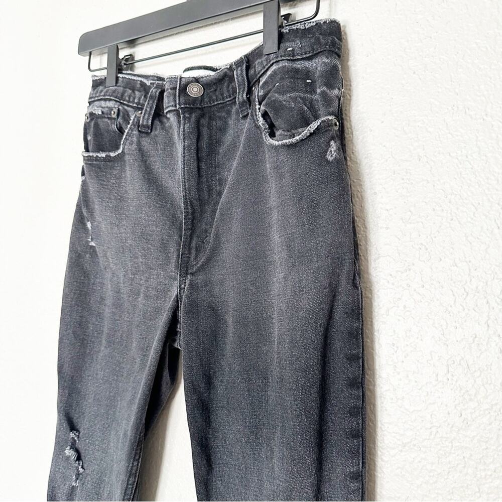 Abercrombie & Fitch Jeans Womens The Skinny High Rise Distressed Black Size 25 - Picture 3 of 7